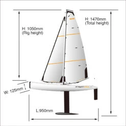 JOYSWAY DRAGON FLITE 95 RACING SAILING YACHT RTR -JY8811