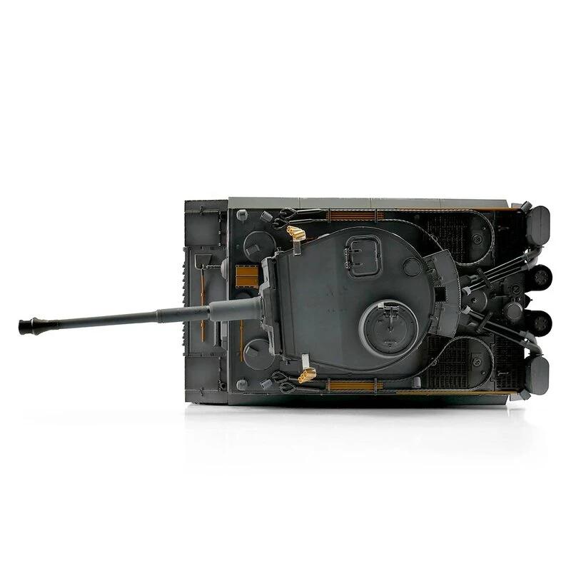 RC Pro-Edition Tiger 1 Early Version Grau Tank Metal Edition IR Geleverd In Luxe Houten Krat & Rook Uit De Loop Versie -11501-GY 7 RC Pro-Edition Tiger 1 Early Version Grau Tank Metal Edition IR Geleverd In Luxe Houten Krat & Rook Uit De Loop Versie -11501-GY - Image 6